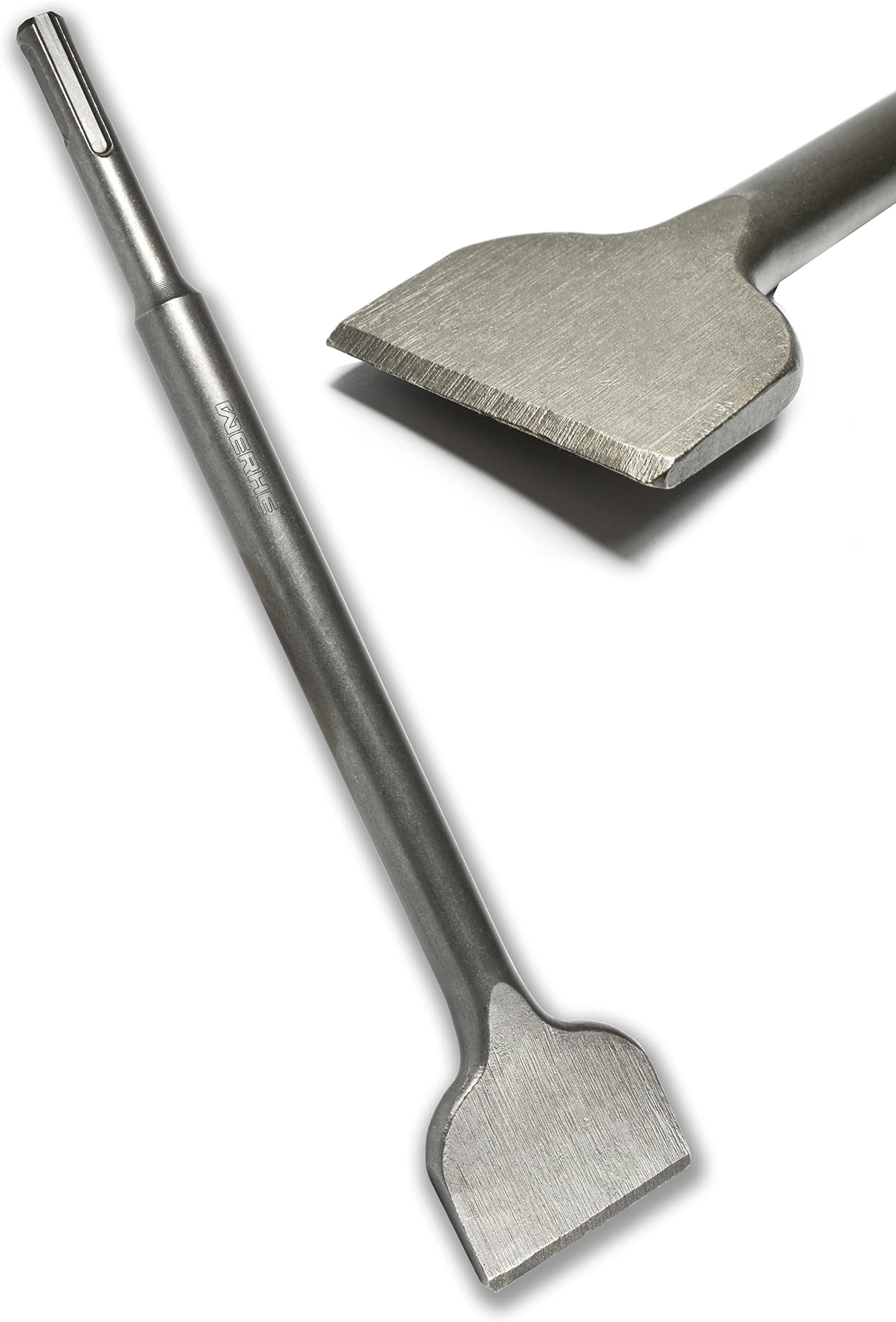 Werkon Professional SDS Max Flat Chisel 50 x 600 mm, Wood Handle, Hardened Steel Blade