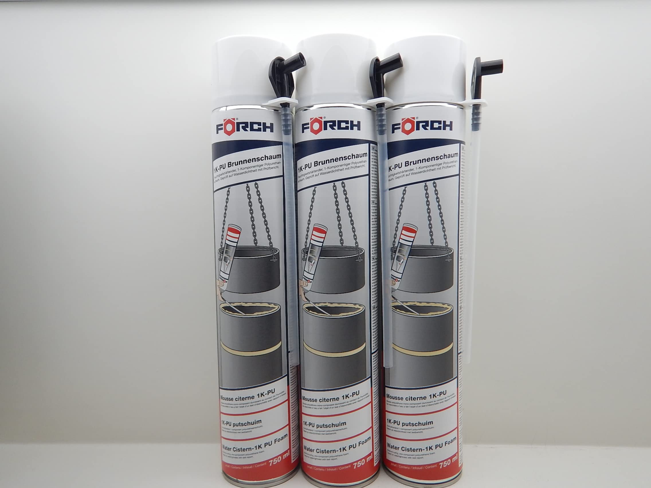 FÖRCH 1K PU BRUNNENSCHAUM SCHACHT BAUSCHAUM SCHAUM 750ML (3)
