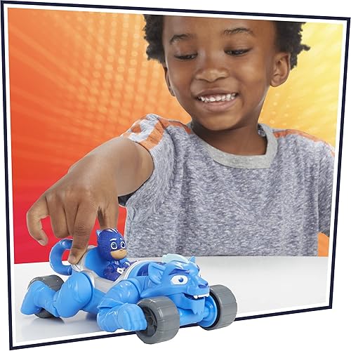 Miniatura 3 de Hasbro PJ Masks Animal Power Gekko Animal Rider - Auto de juguete con figura de acción Gekko vehículos de juguete de lujo juguetes de superhéroe