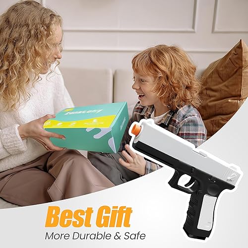 Miniatura 6 de Zanktony Pistola de juguete de bala suave, pistola de juguete realista para niños, modelo de pistola de juego educativo, regalos de cumpleaños de