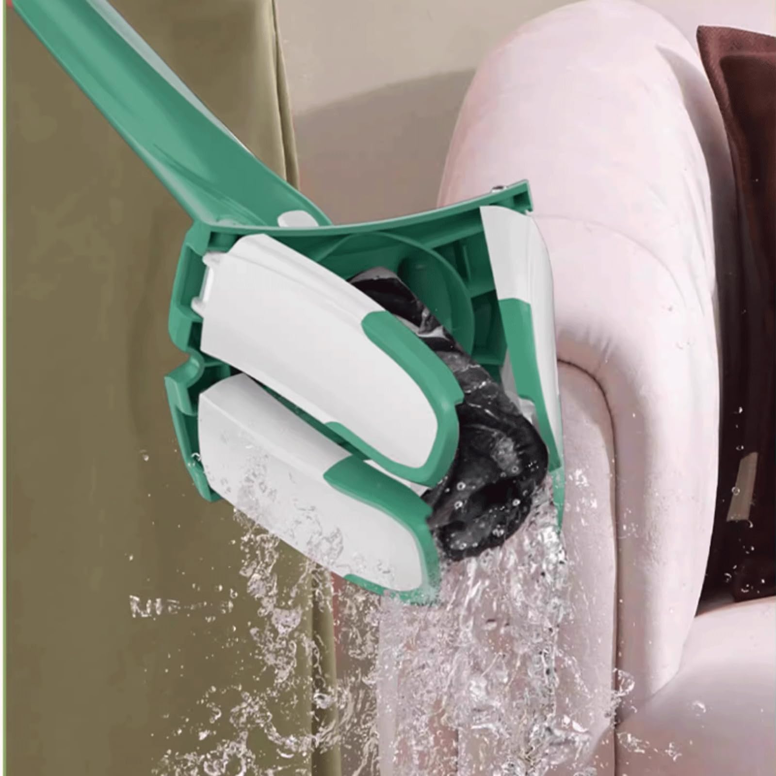 mop podłogowy MOPS MicroFiber Dry Droog Mop met 2 microvezel wasbare kussens ITH Spuit Commercieel Huisgebruik voor houten vloer keramische tegels mop