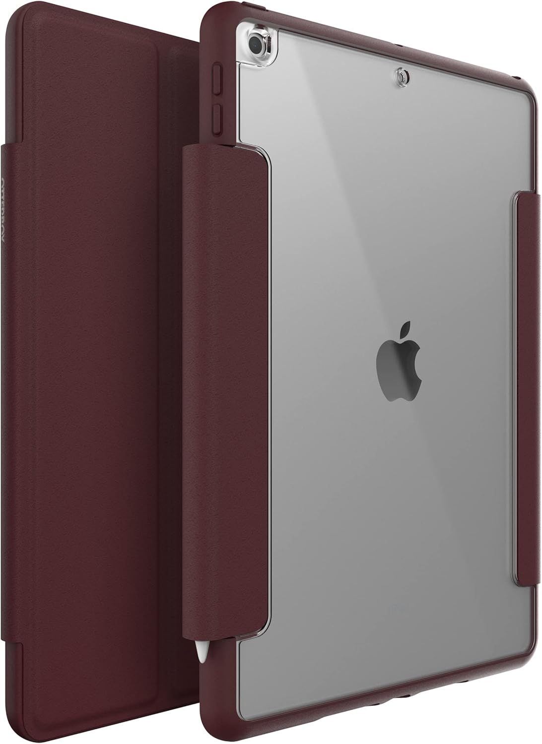 OtterBox - Symmetry 360 iPad Case for 10.2" 7th, 8th, and 9th Gen (ONLY) - Scratch-Resistant Tablet Case with Versatile Folio, Sleek & Slim Design (Ripe Burgundy)