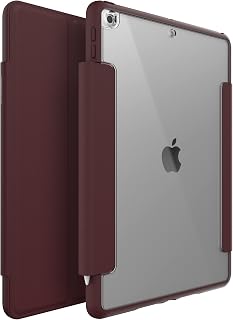 OtterBox - Symmetry 360 Case for 10.2" iPad 7th/8th/9th Gen (ONLY) - Scratch-Resistant Tablet Case with Adjustable Folio, Sleek & Slim Design (Ripe Burgundy)