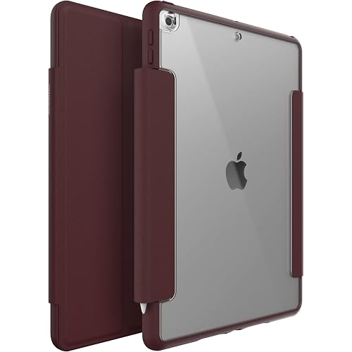 OtterBox - Symmetry Series 360 Case for iPad 10.2" (7th–9th Gen), Slim Protective Folio with Scratch-Resistant Back & Adjustable Stand, Sleek & Lightweight Design (Ripe Burgundy)