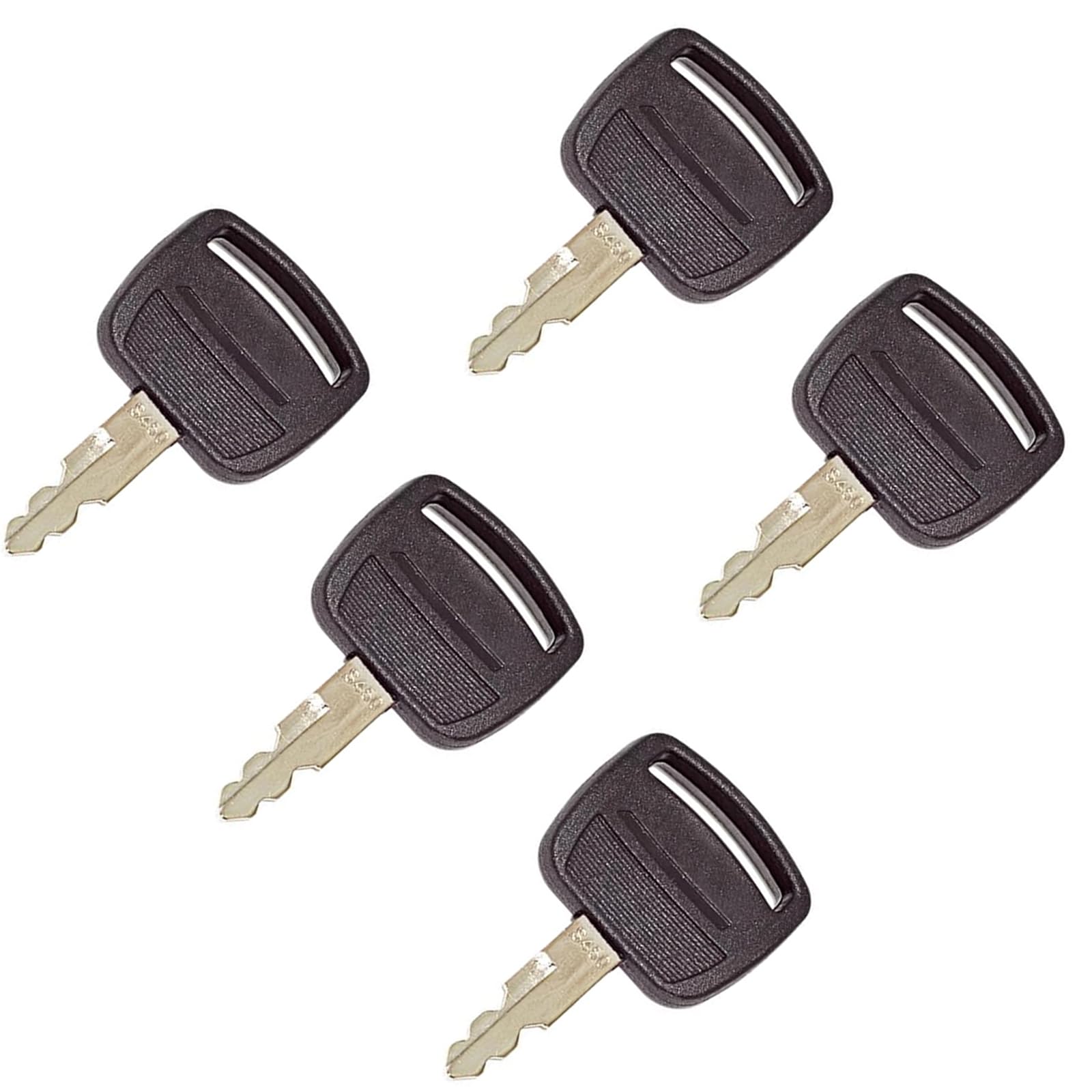 Llave excavadora S450 negra (5 piezas) adecuada para excavadora Case CX75,80,130,210,240,260,330,480, llave de puerta de cabina, llave de arranque de encendido.