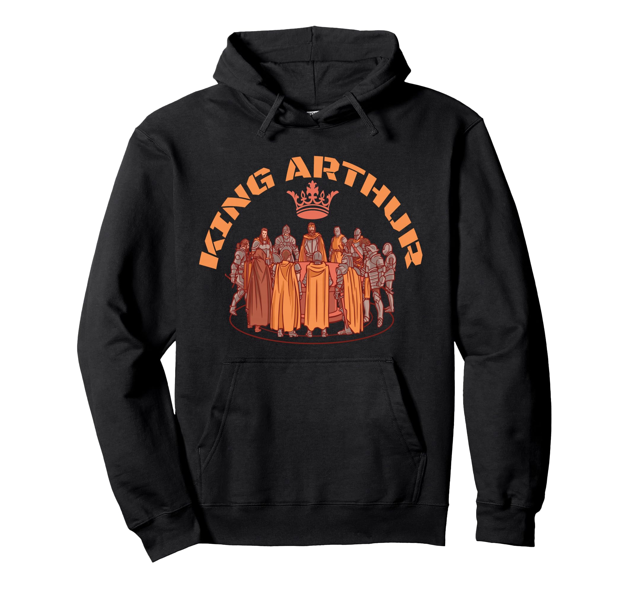 Knight of the Round Table, King Arthur, Warrior Armor Legend Pullover Hoodie