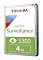 Toshiba S300 4TB Surveillance 3.5” Internal Hard Drive – CMR SATA 6 Gb/s 5400 RPM 128MB Cache - HDWT140UZSVAR