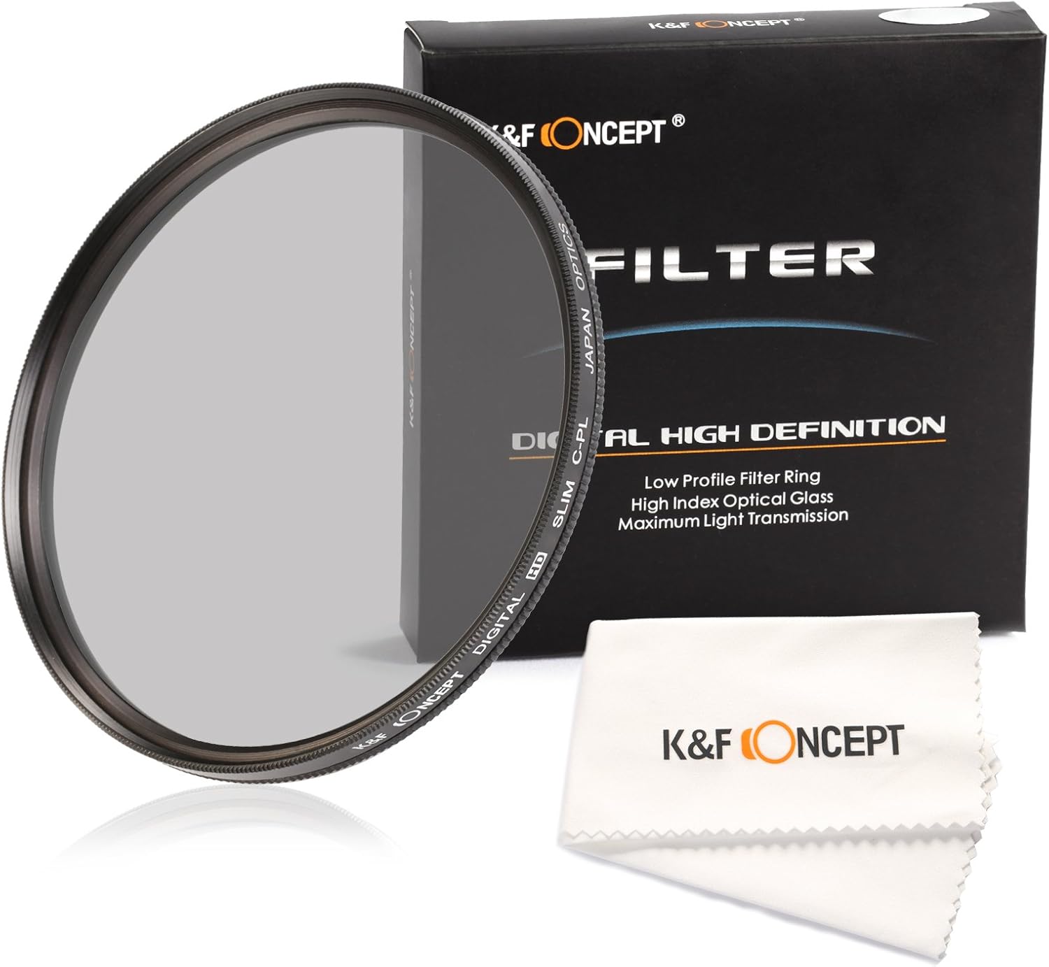K&F Concept 77mm Super Slim Multi Coated CPL Circular Polarizing Glass