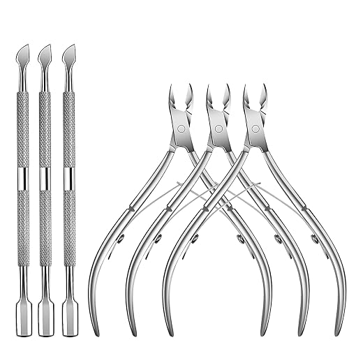 TANPIUS 6 Packs Cuticle Trimmer with Pusher
