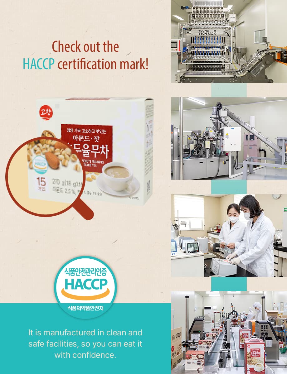 Adderenity KOREAN Traditional Tea Almond Pinenuts Walnuts Job's Tears Tea (18g x 15 Tea Bags) - GOHYANG - Image 7