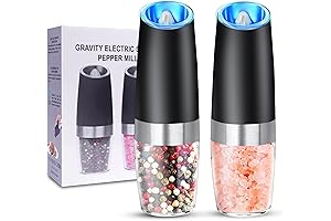 Gravity Electric Salt and Pepper Grinder Set