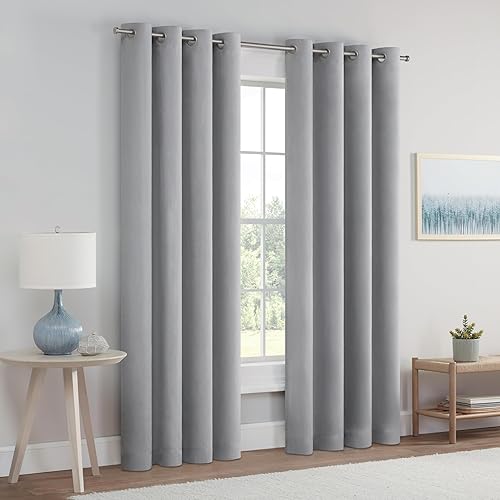Miniatura 5 de Eclipse Dutchess - Cortinas 100% opacas con ojales, cortinas de ventana con aislamiento térmico para sala de estar, dormitorio o sala de prensa, (1