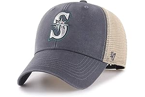 47 MLB Flagship Wash Mesh MVP Adjustable Hat for Seattle Mariners Fans