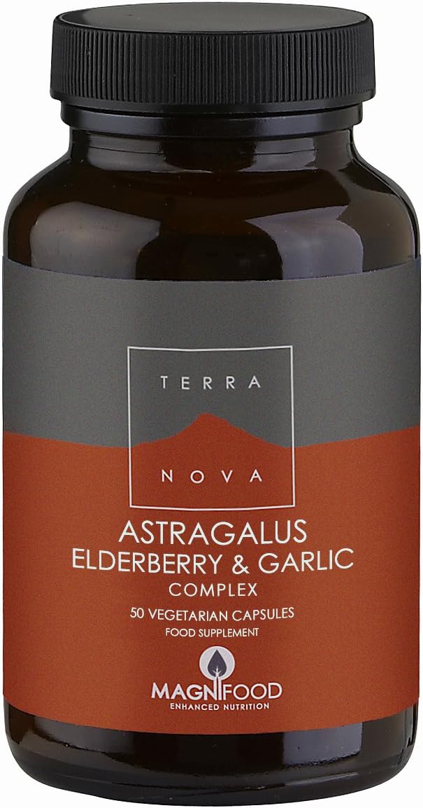 Terra Nova Astragalus, Elderberry and Garlic Complex (50 Caps)