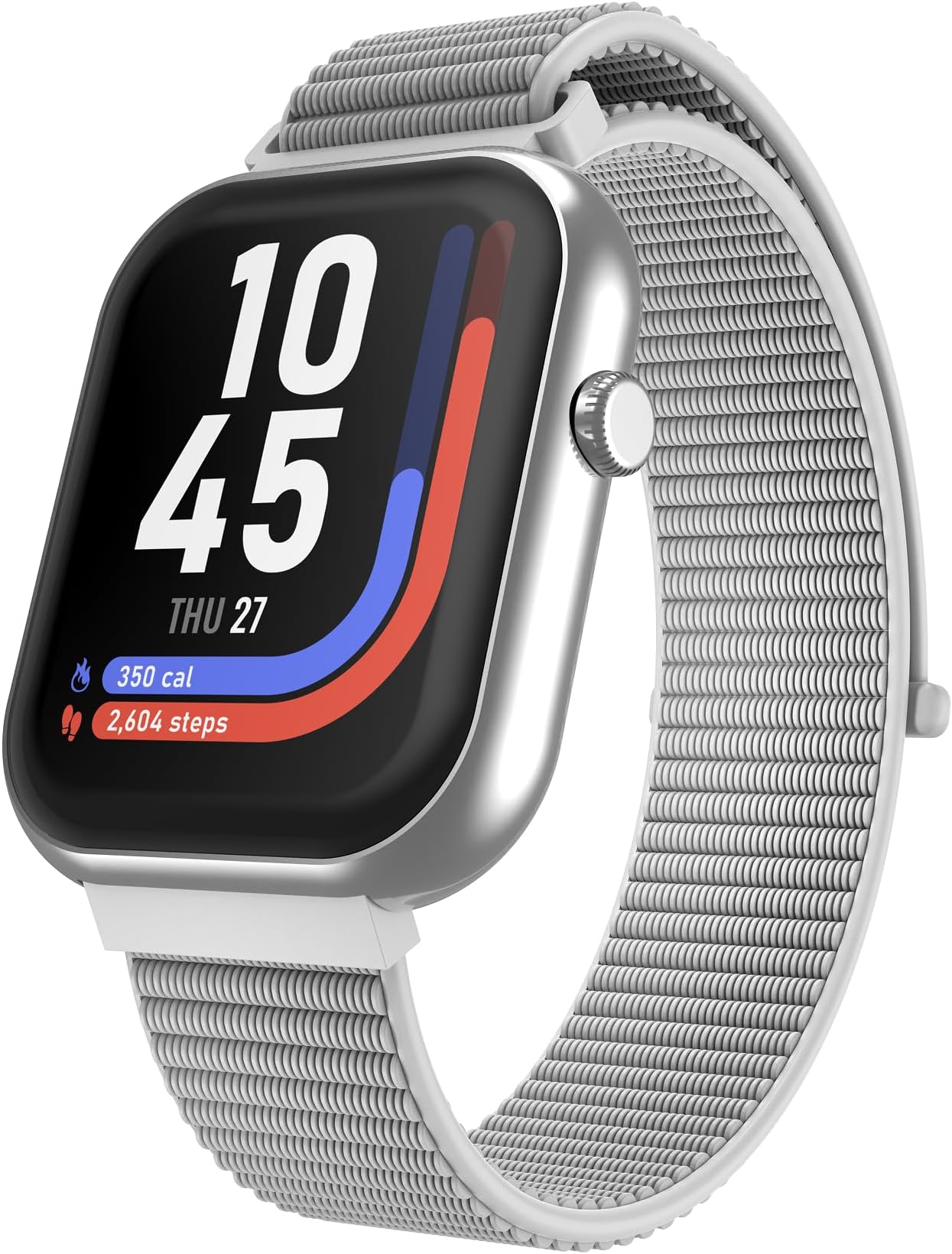 iTouch AIR 5 Smartwatch for Men & Women, 1.85" AMOLED Fitness Tracker with Bluetooth Calling, Heart Rate, SpO2 & Sleep Monitor, 100+ Sports Modes, IP68 Waterproof, for Android & iPhone