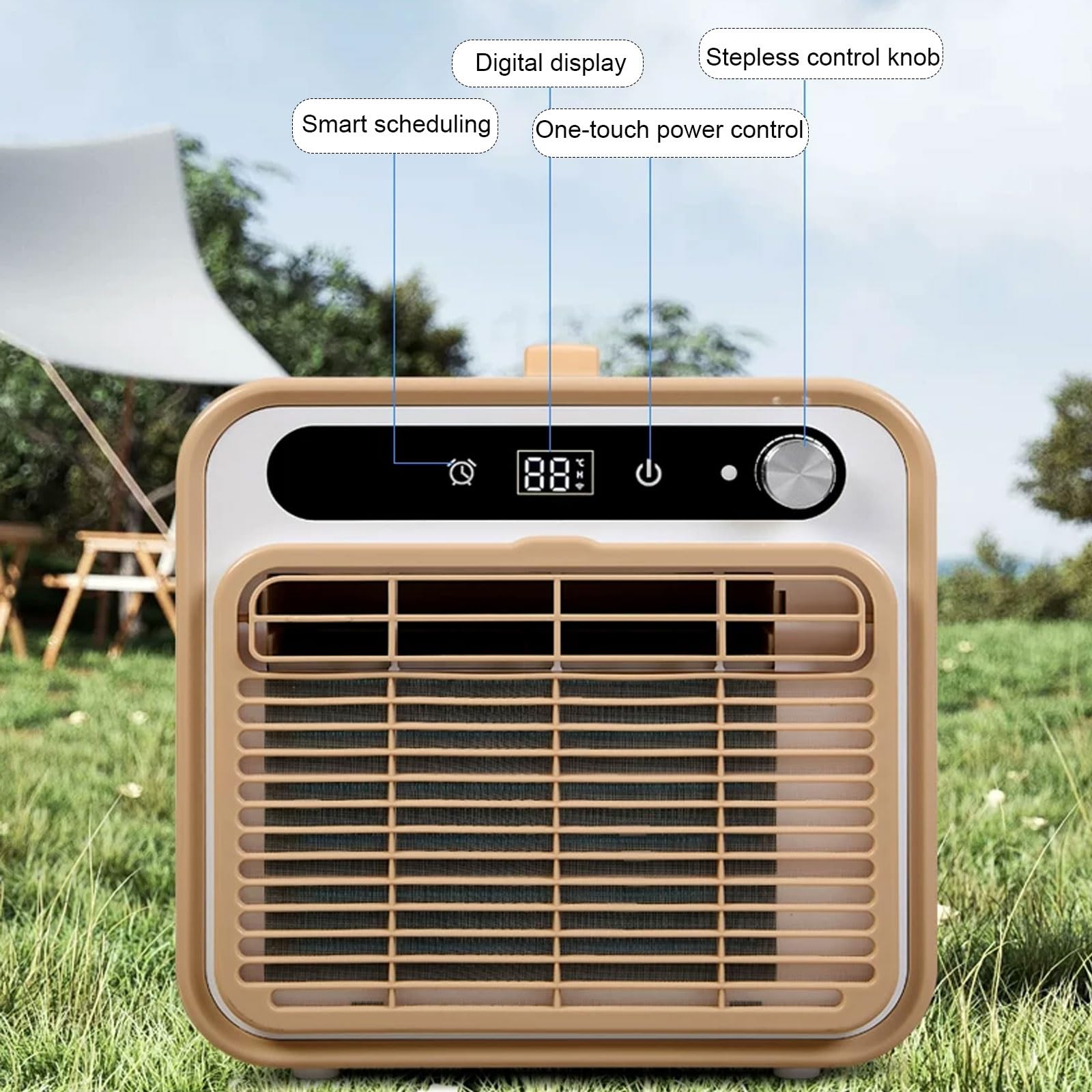 1500W/5000BTU Przenośny Klimatyzator Przenośny do Mieszkania 220V/110V WiFi