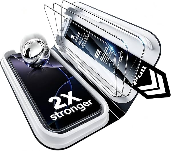 ESR 3 Pack para iPhone 16 Pro Max Protector de Pantalla, Classic