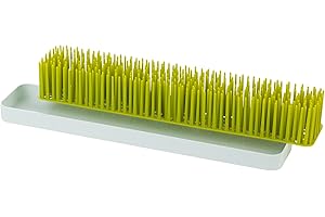 Green and White Boon Patch Countertop Baby Bottle Drying Rack - Space...