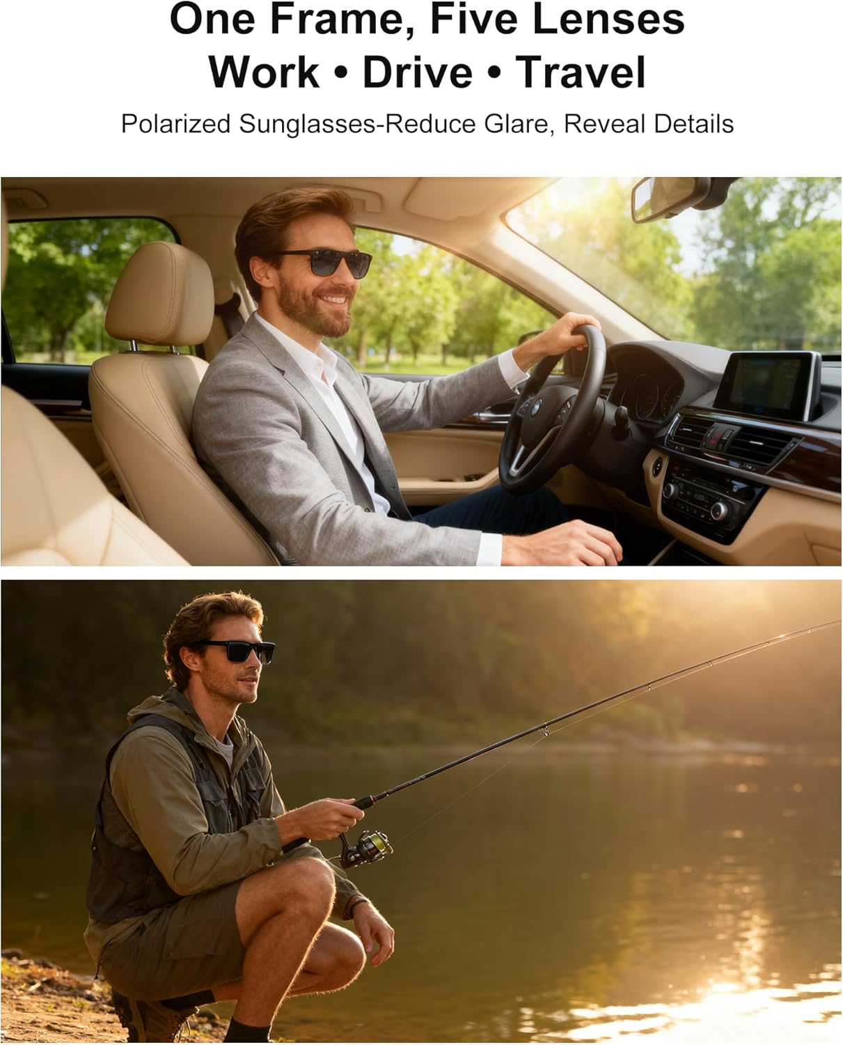 Magnetic Clip on Sunglasses for Men - Image 3