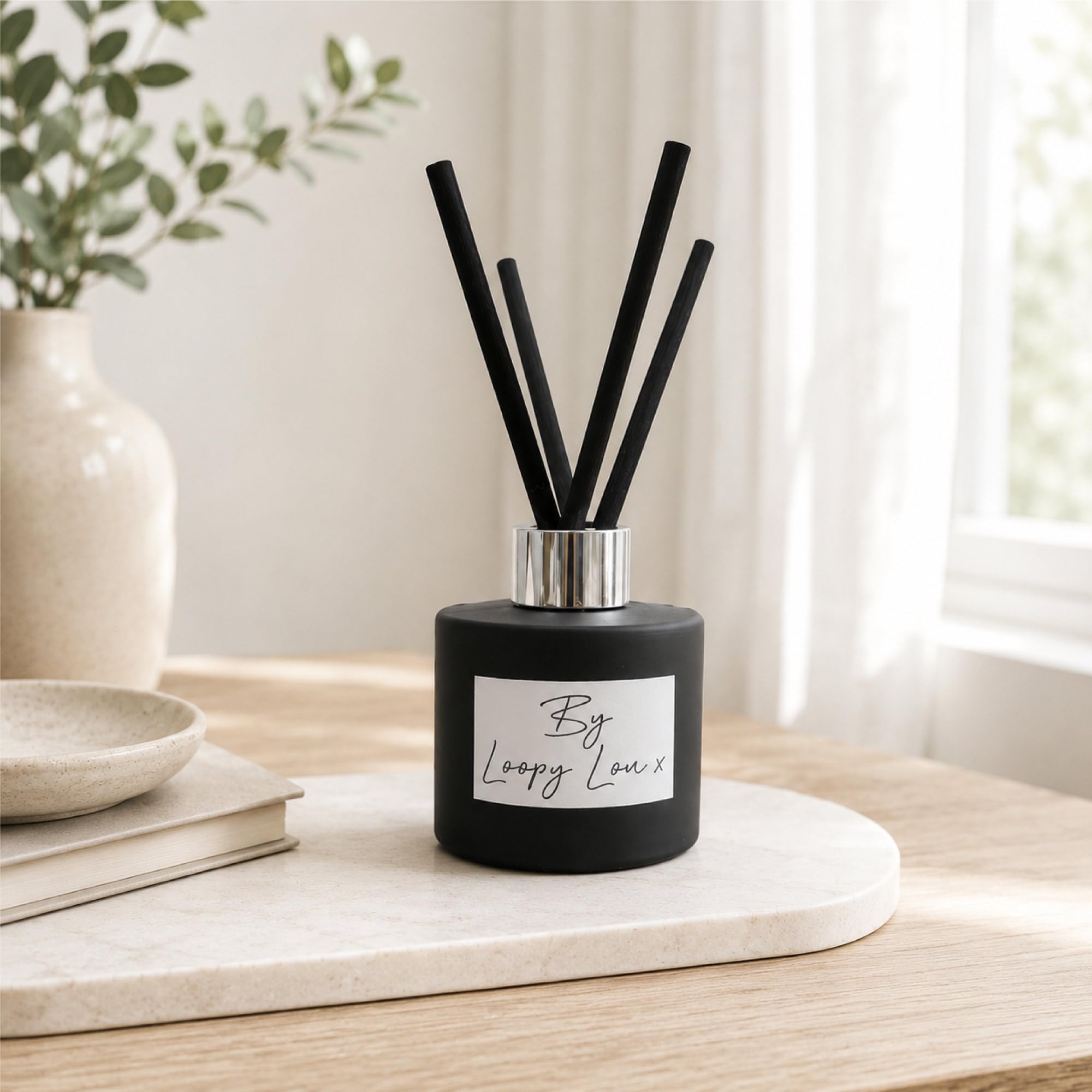 60 Second Makeover Limited Nag Champa Luxury Flower Reed Diffuser Highly Fragranced Scented Reed Diffusers For Home Room Fresheners For Home Fragrance Air Freshener Black