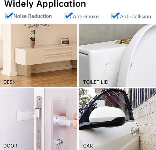 Miniatura 5 de Parachoques de puerta de gabinete cortables de 2 pulgadas, almohadillas autoadhesivas insonorizadas para muebles, almohadillas antivibración, para