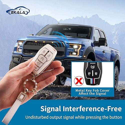 Miniatura 3 de EKALA Funda para llavero Hyundai con llavero de cuero funda protectora de TPU suave para llavero de automóvil funda completa para Hyundai Tucson