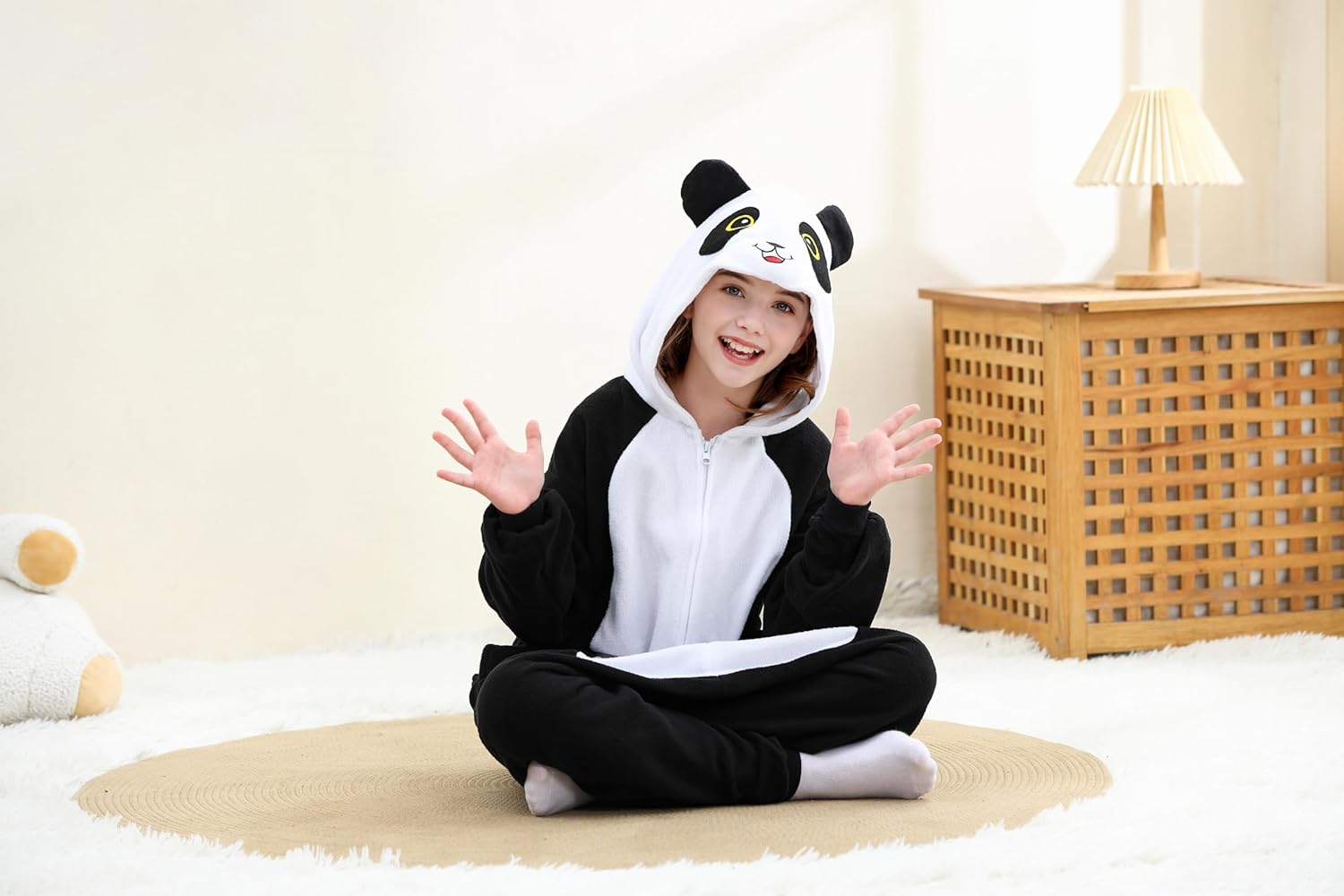 Unisex Adult Onesie Pajamas, Polar fleece Role Playing Animal One Piece Halloween Costume Pajamas Home Clothing - Image 5