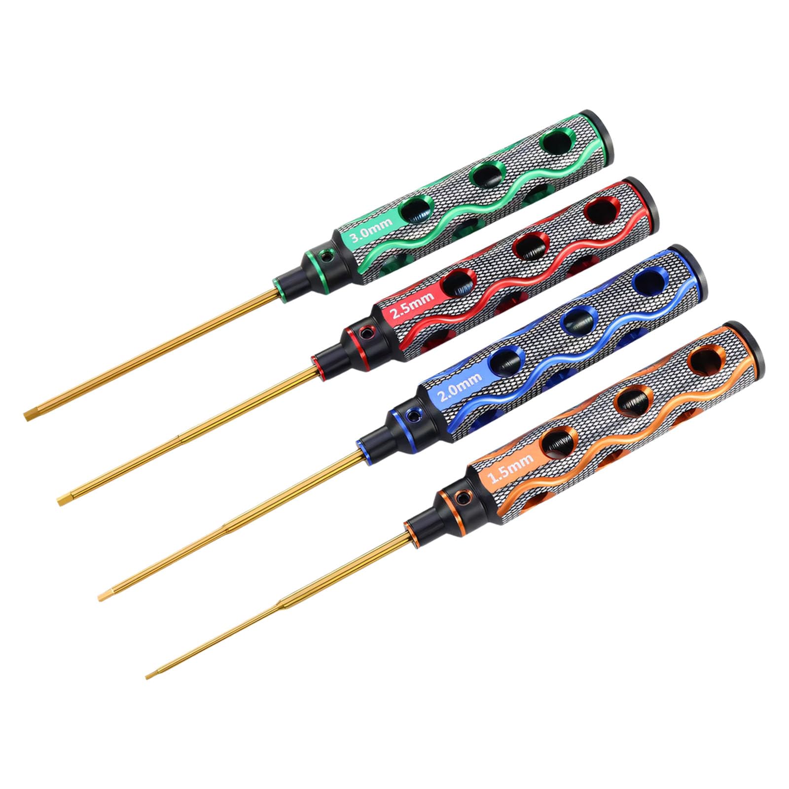 Netbiio Multicolor Model Building Tools Collection With 4 Sizes Of Hex Screwdrivers, Uav Assembly Tool For Quadcopters And Model Maintenance