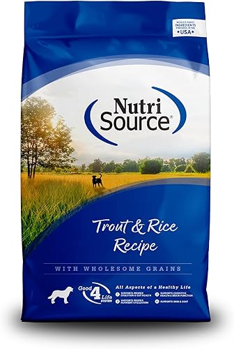 Miniatura 9 de NutriSource Alimento seco para perros, trucha y arroz, 26 libras