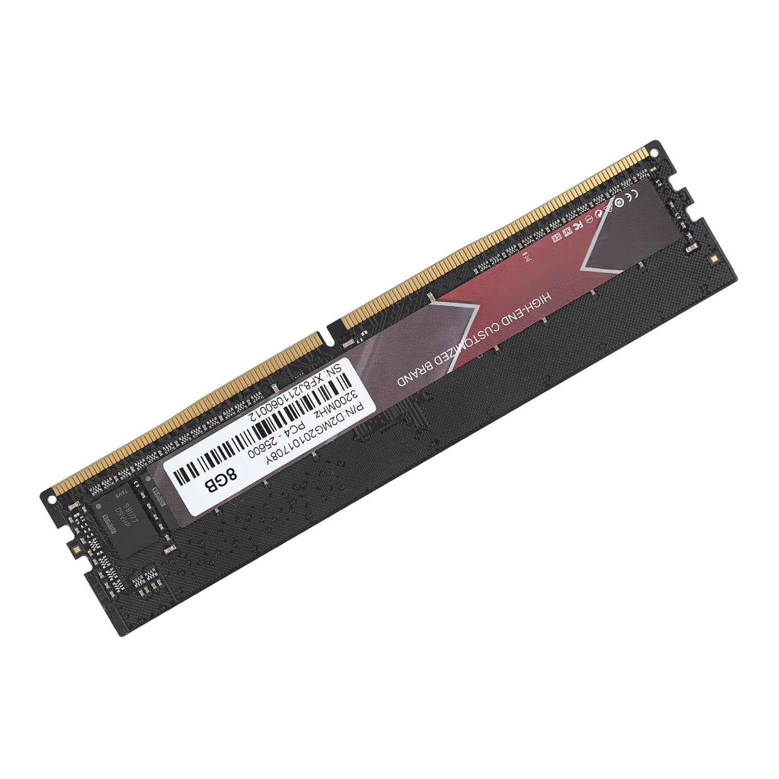 DDR4 RAM Wysokowydajna Aluminiowa pamięć Stacjonarna do DDR4-3200 MHz PC4-25600, Stop Aluminium, 16 GB (8 GB)