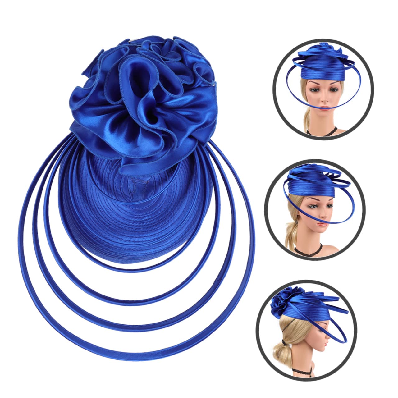 Beavorty 2pezzi Fascinator per Tea Party e Matrimonio Cappello Femminile Elegantper Banchetto Accessorio da Sposa Leggero per Eventi e Performance Teatrali