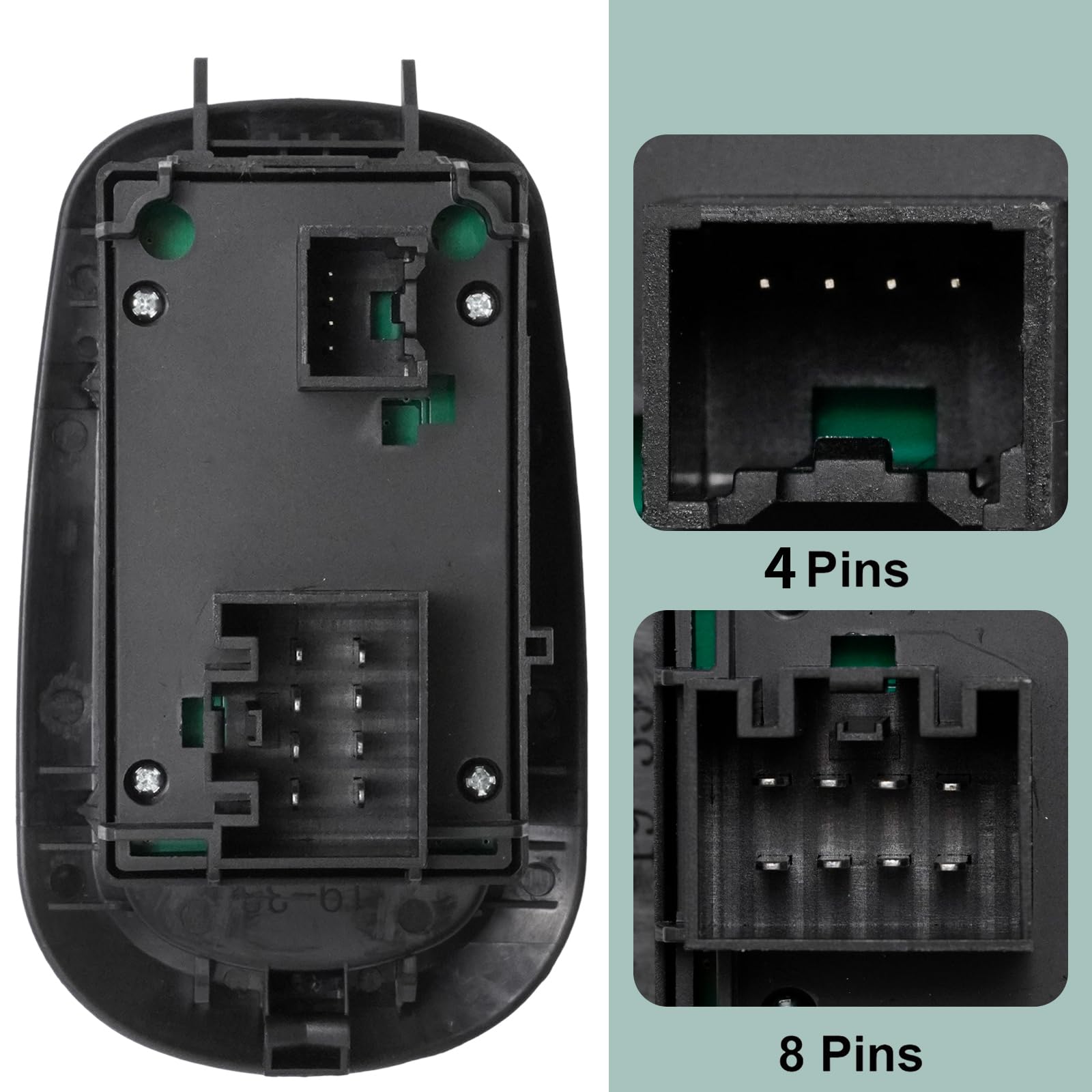 Alzacristalli lato conducente per auto, ricambio per Ford Transit 2014-2019, sostituisce 1791339 2029885, GK2T-14A132-CA, nero anteriore sinistro