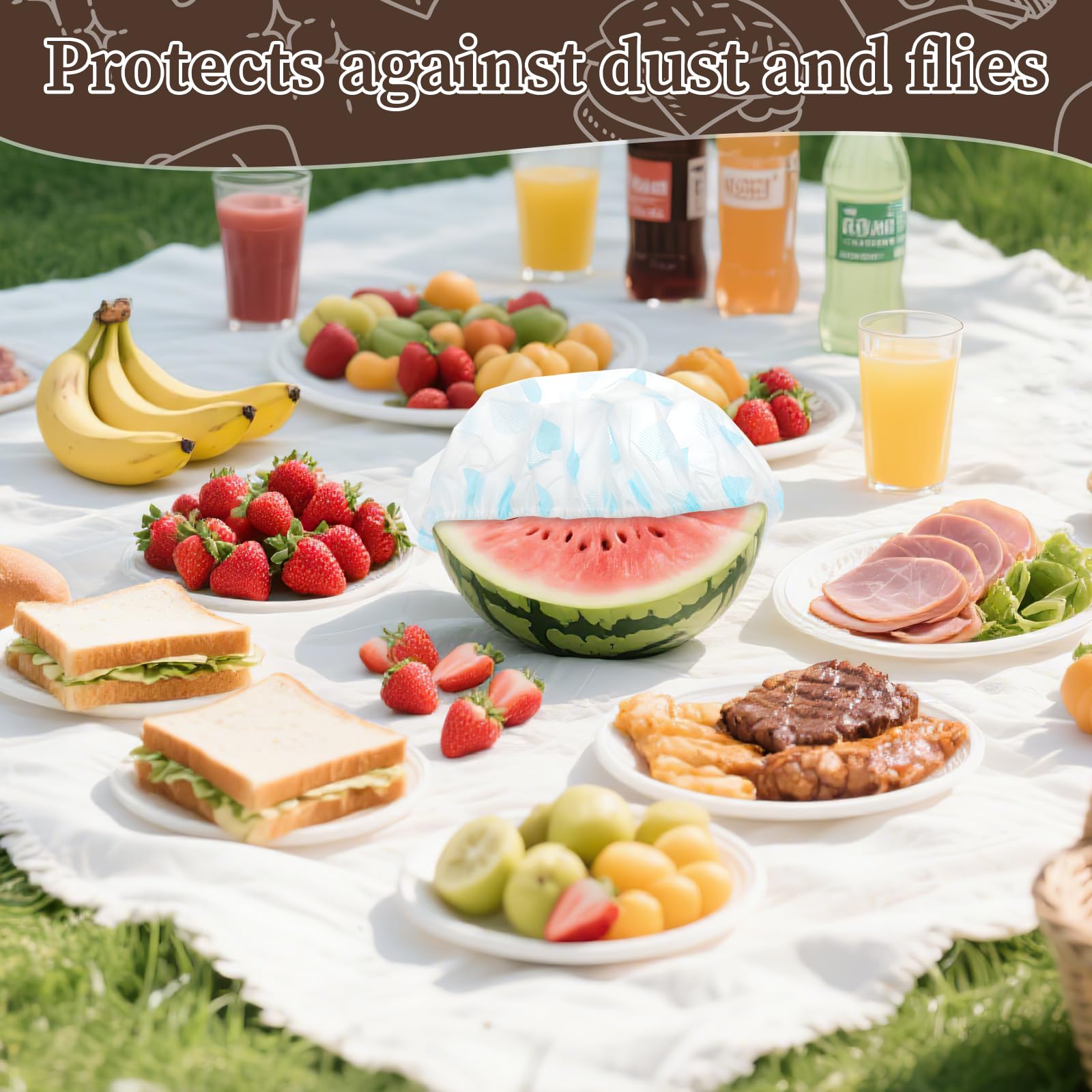 6-tlg. Abdeckhauben Für Brot Gärkörbe - Elastische Gärfolien 27cm Wiederverwendbar