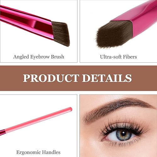 Miniatura 7 de Anjoize - Brocha para cejas, 2023, nuevo cepillo de sello de cejas 4D, kit de aseo doméstico laminado en 4D, bolígrafo de cejas Anjoize con gel para