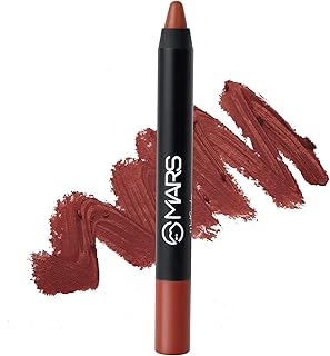 MARS Long Lasting Crayon Lipstick up to 12 Hours Stay | Matte Finish | Waterproof | Won't Smudge Won't Budge Lip Crayon (3.5 gm) (10-Girl Power)