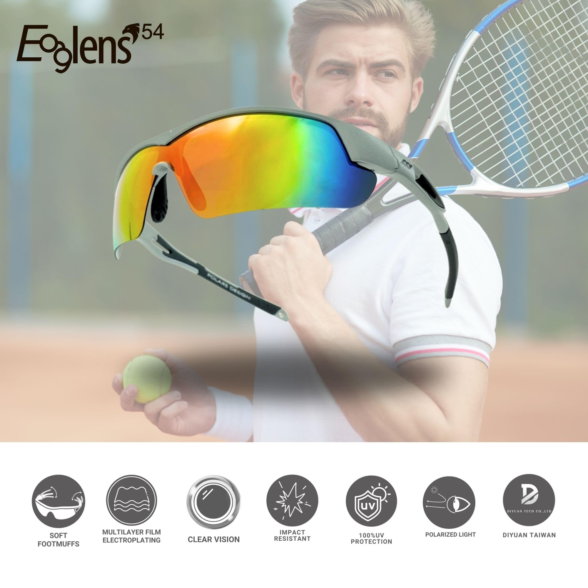 Gafas de sol de ciclismo para deportes al aire libre, fotocromáticas o polarizadas, para hombres y mujeres, marco TR90, protección UV