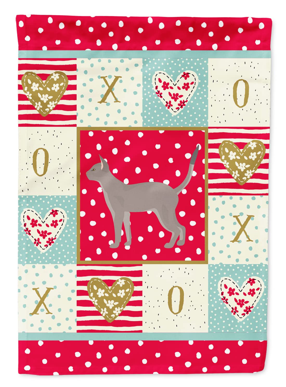 Pavillon chat abyssin bleu en toile témoignage d'amour pour animaux grand format maison
