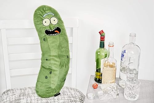 Miniatura 5 de Pickle Rick - Almohada de peluche de 20 pulgadas, coleccionable, científico de peluche, regalo para fanáticos de Rick y Morty