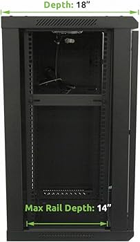 Amazon.co.jp: Navepoint 15U デラックス IT 壁掛け キャビネット