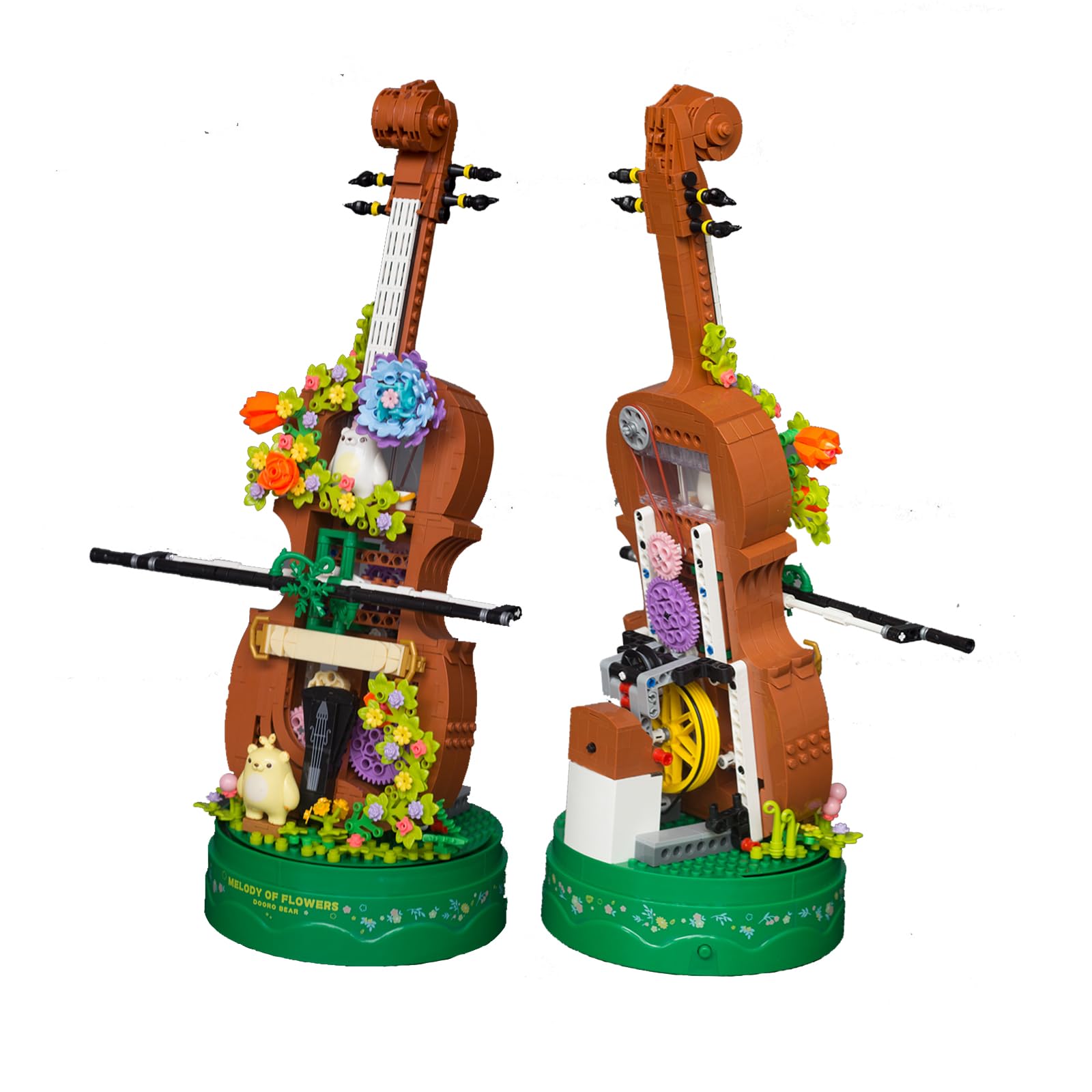 KALAPINK Mini Violin Building Block Music Box Model Sets (10.0x6