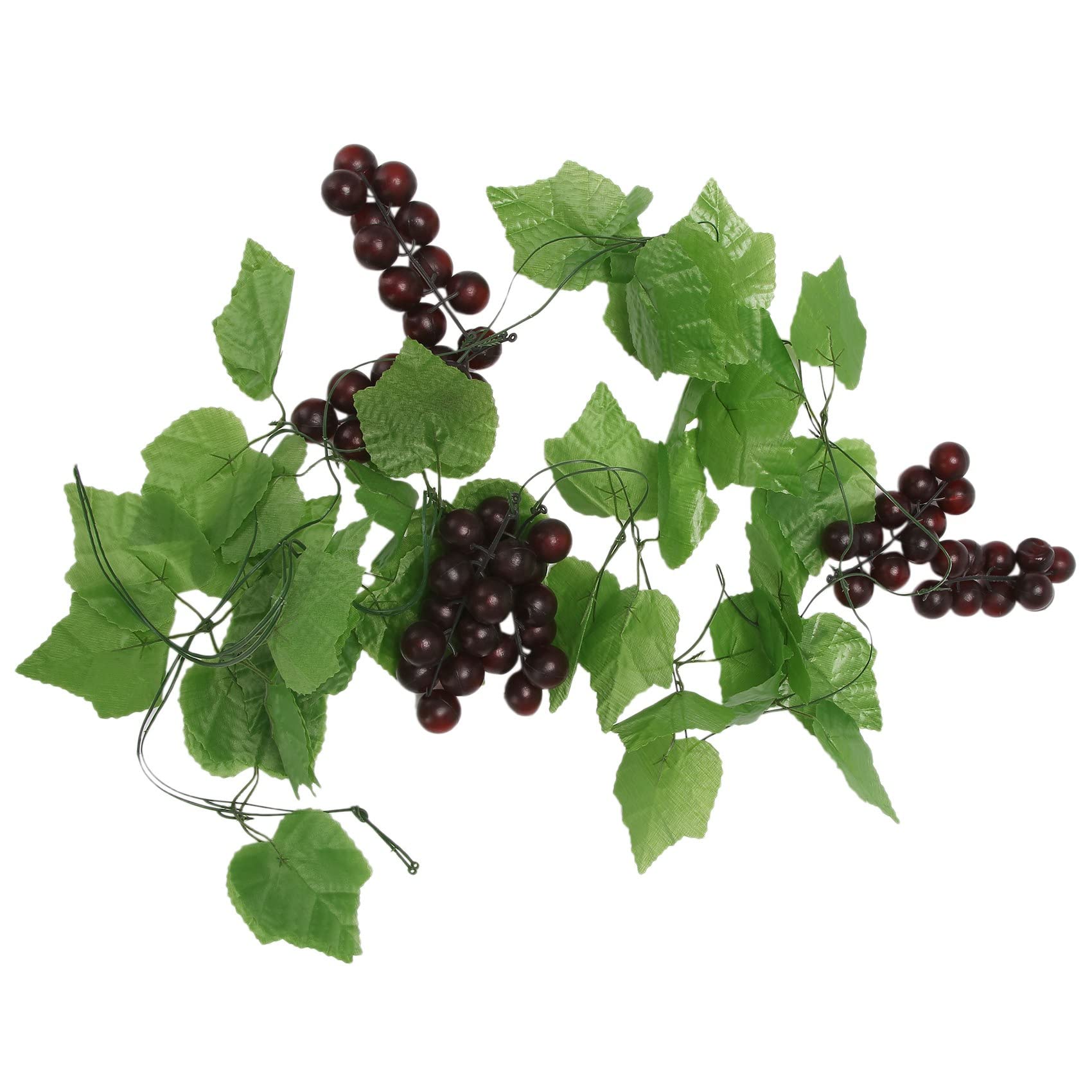 CTRLZS 2x Artificial Grape Vine Garland Fruit for Home Garden Decoration