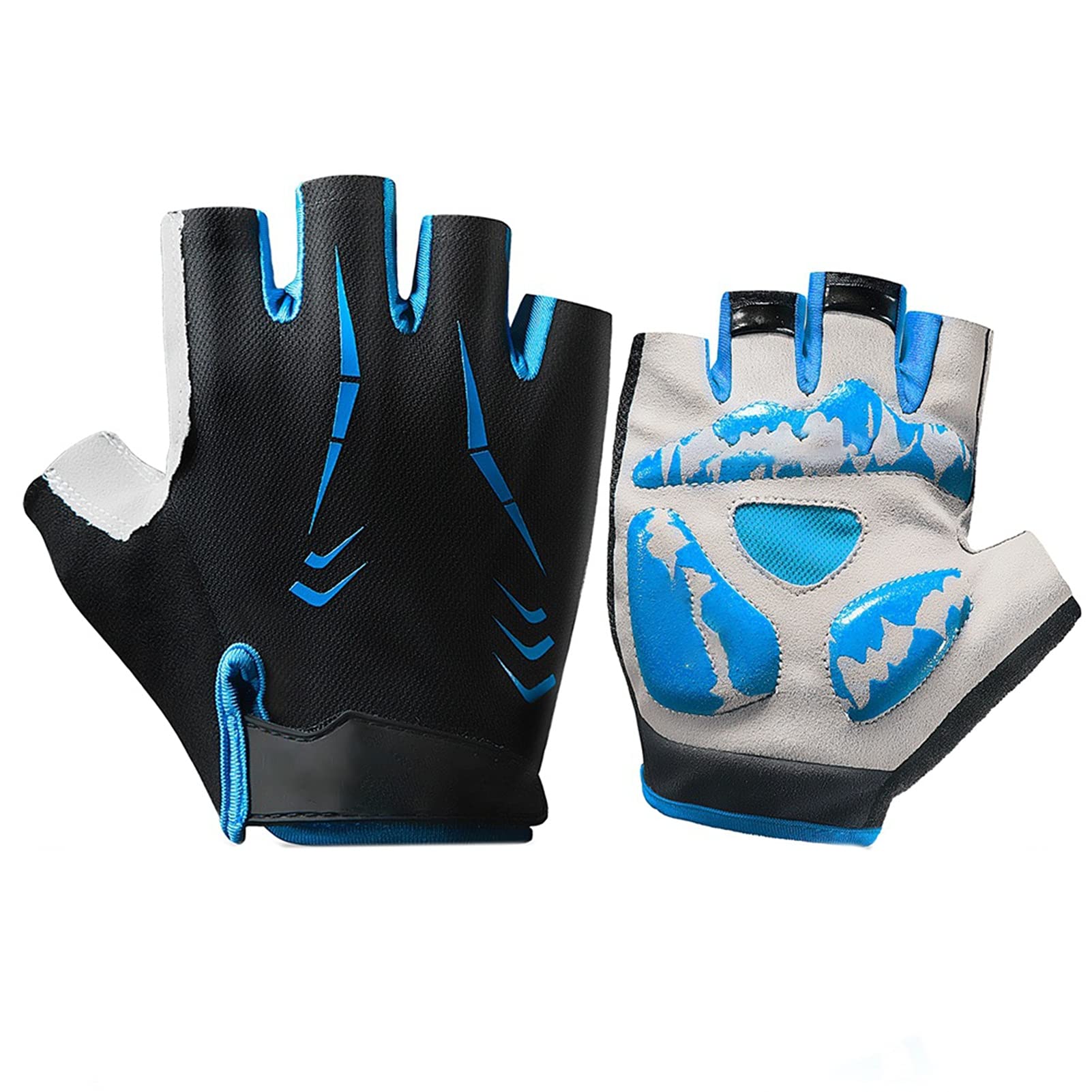 Guanti Palestra MRX Mezza Dita Con Cinturino Al Polso - Unisex, Extra Grip, Imbottiti