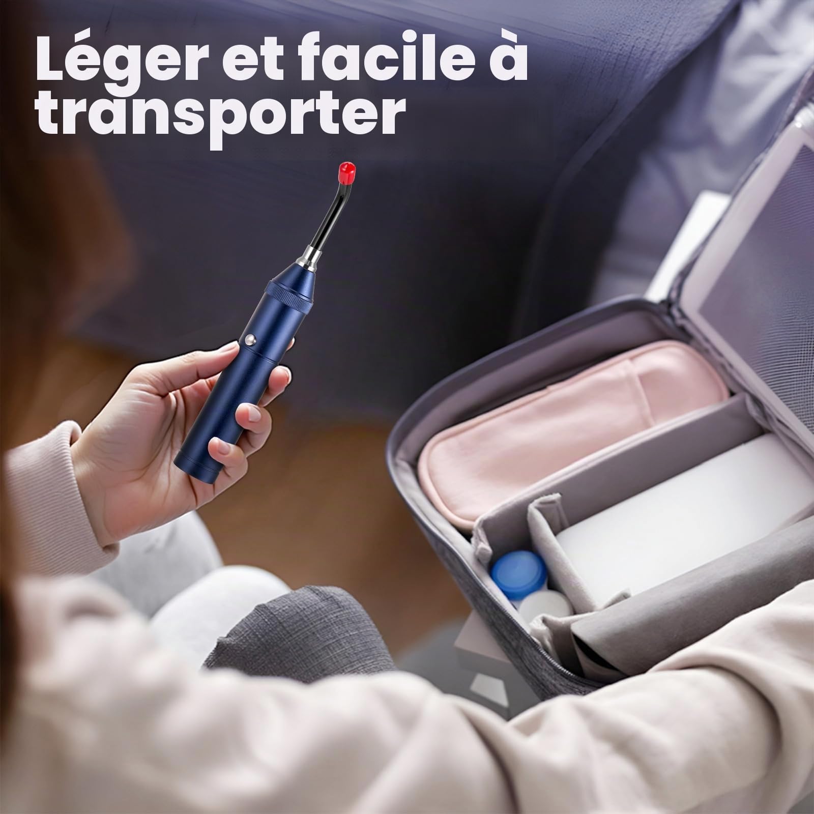 Appareil de thérapie par lumière rouge, lampe torche infrarouge 2 en 1 avec 5 LED (460 nm, 630 nm, 660 nm, 850 nm, 940 nm), stylo instrument rechargeable par USB