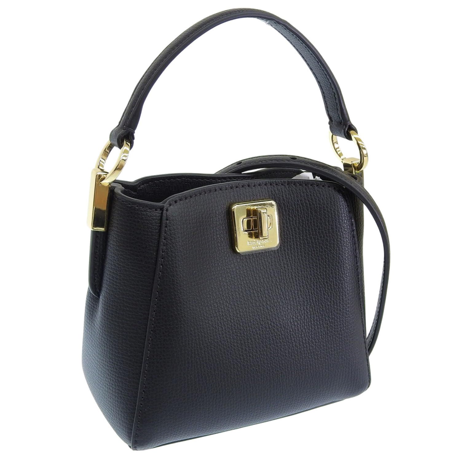 Kate Spade KI924 001 kate spade Women's Shoulder Bag, 2-Way Cross-Body Handbag, Outlet Branded Leather, Black Phoebe refined grain leather m