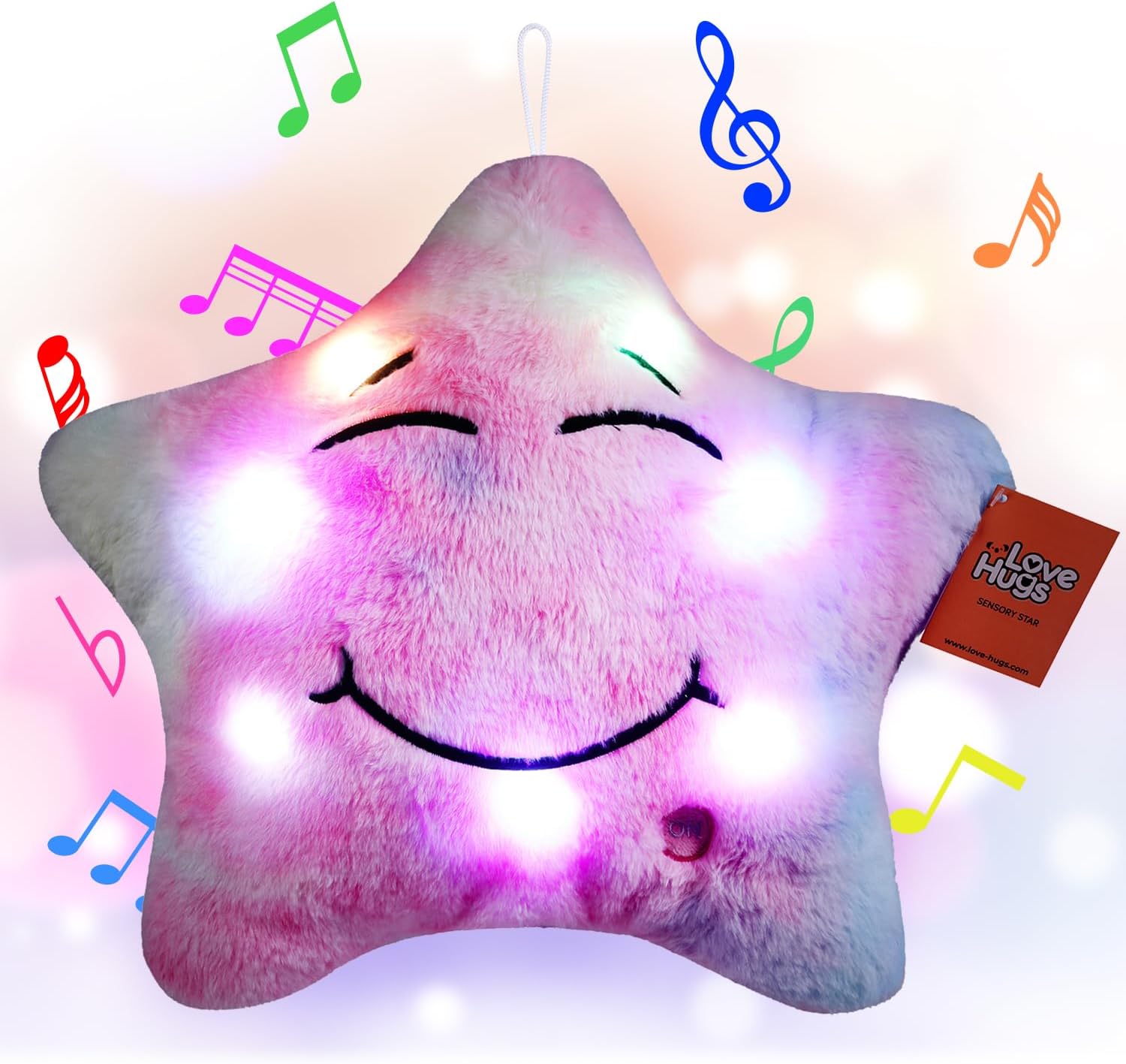 Musical Star Teddy Sensory Light - Sensory Toys For Autism - Sleep Aid For Kids - Light Up Toys Sensory Twinkle Twinkle Little Star Toy