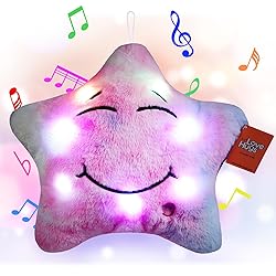 LoveHugs Musical Star Plush Sensory Light Up Newborn Autism Toys - Twinkle Twinkle Little Star Sensory Toys for Autistic Children
