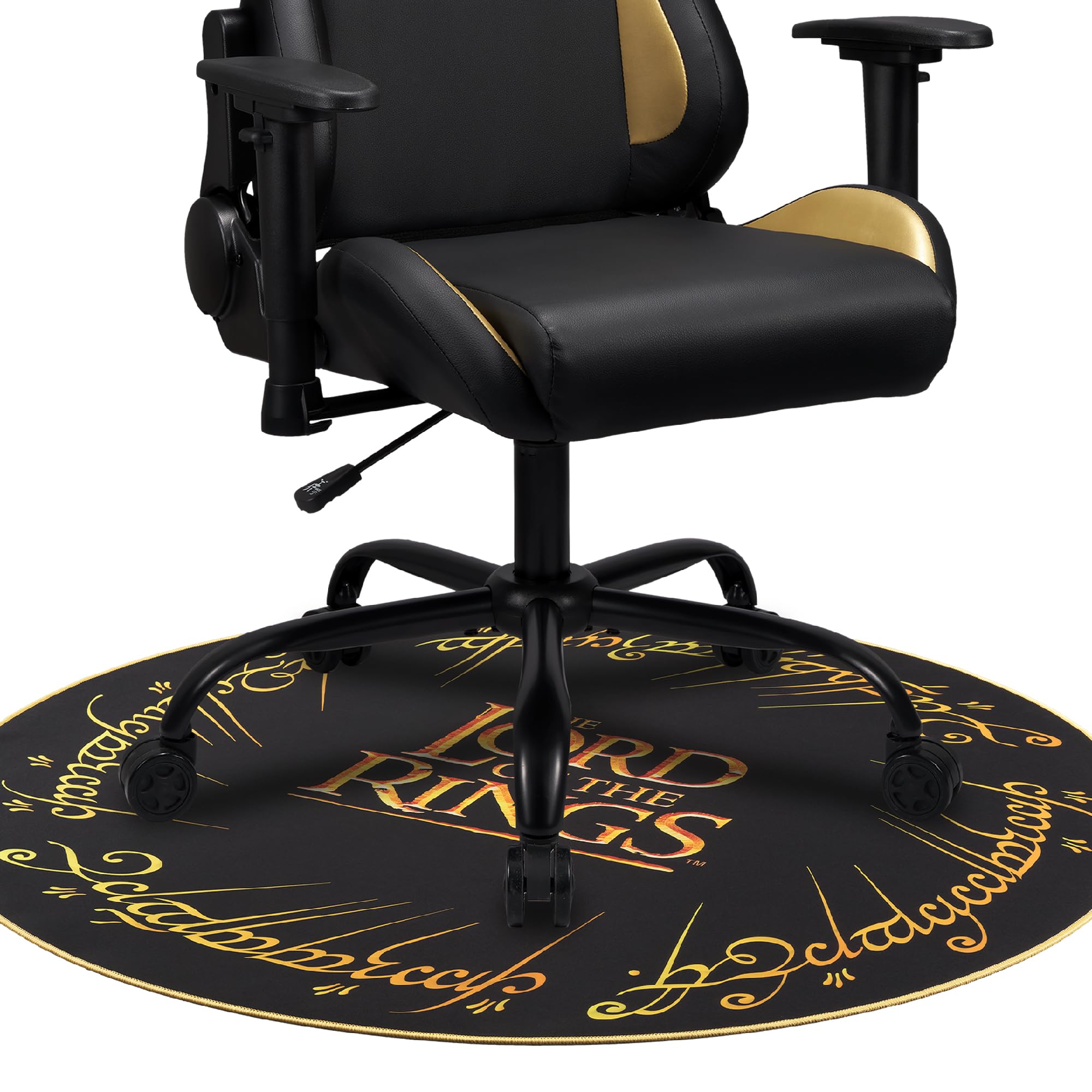 Subsonic, Alfombrilla de juego antideslizante para asientos o silla gaming, 1m x 1m, Negro, Mediana