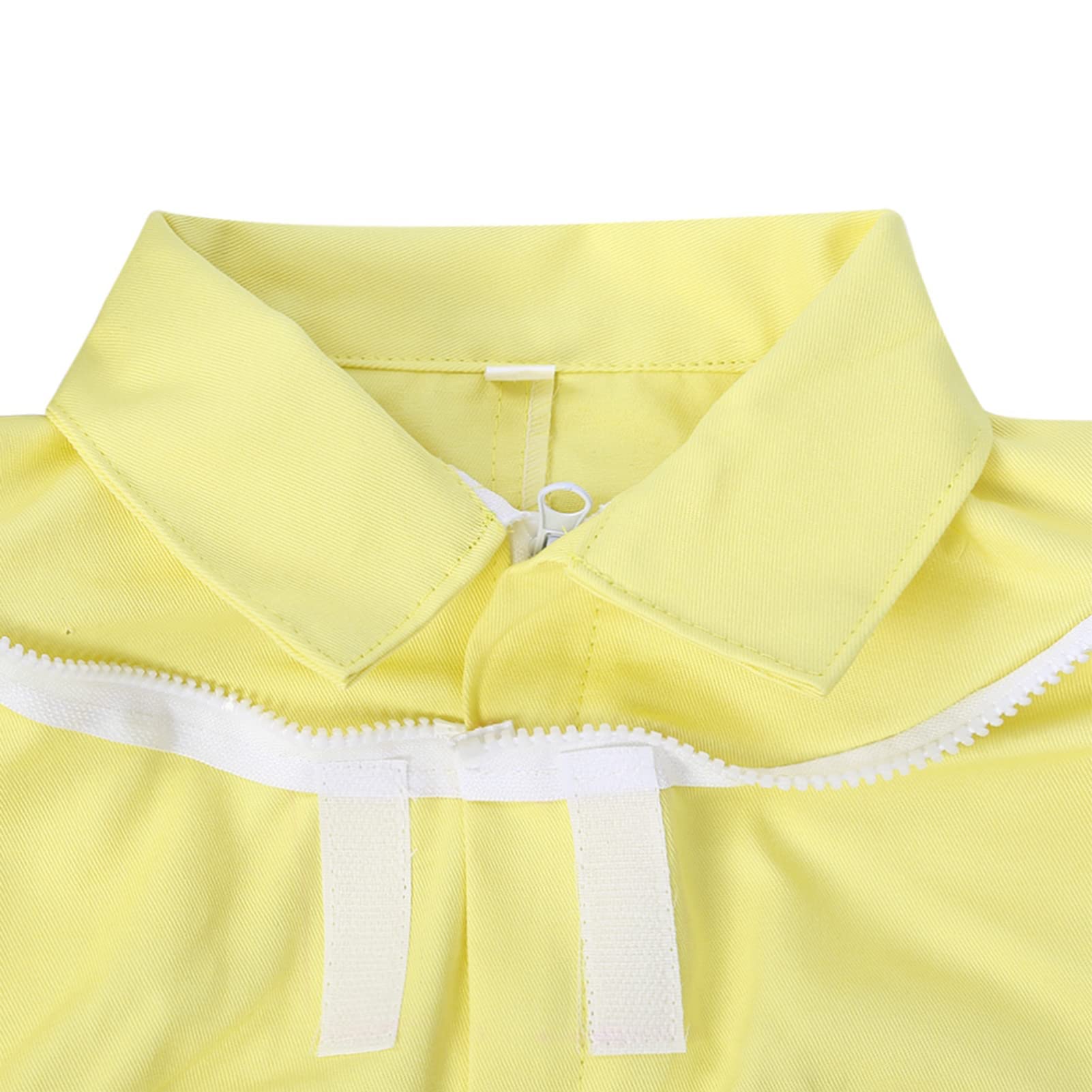 Costume Apiculture Enfant Combinaison Apiculteur avec Voile Protection Jaune Coton Taille 128-136cm M-L pour Visite Rucher École Loisir