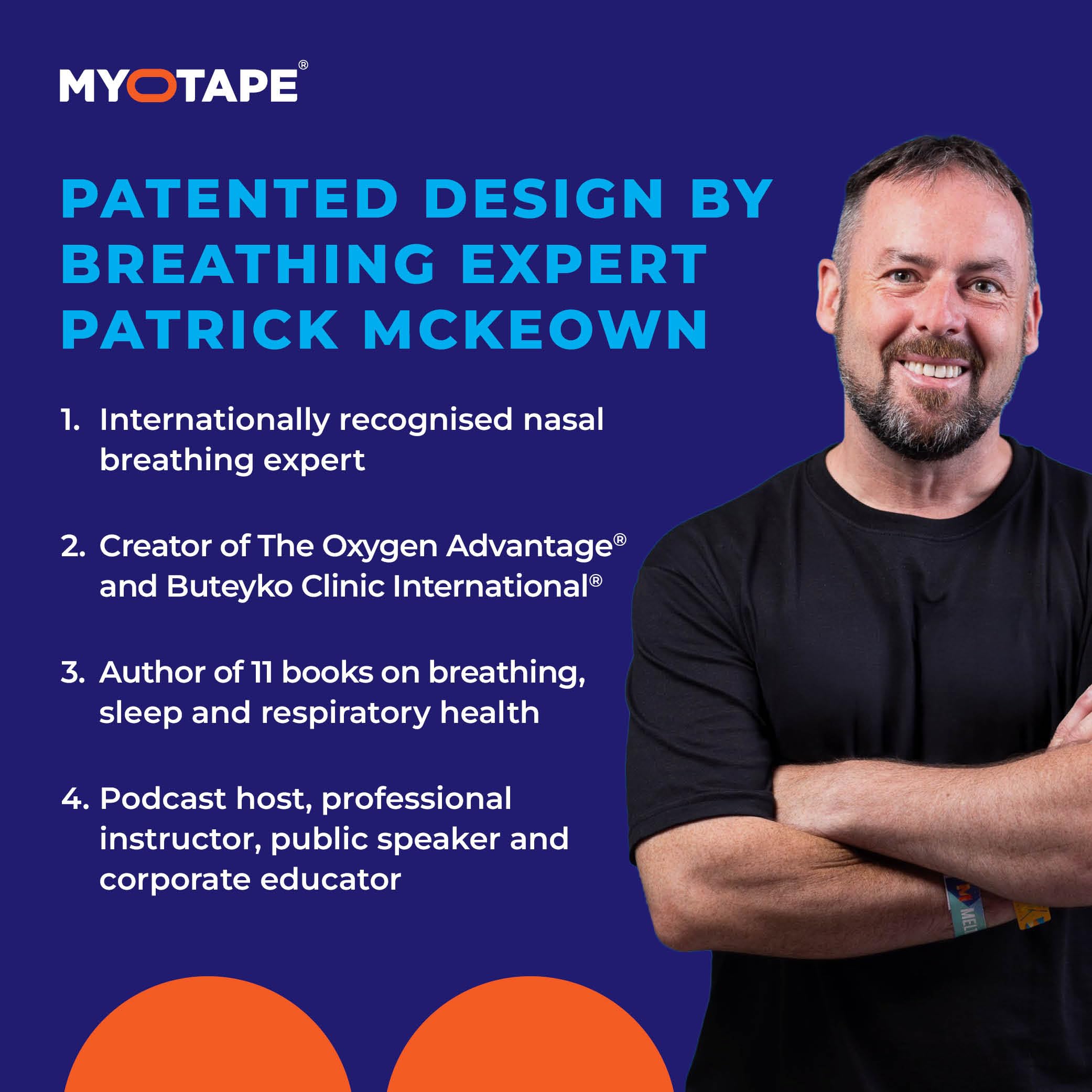 MyoTape - Mouth Tape for Beards - 30 Nights - Reduce Snoring - Safe Alternative to Mouth Tape - Improve Your Sleep - Promote Nasal Breathing - Extra Strong Adhesive