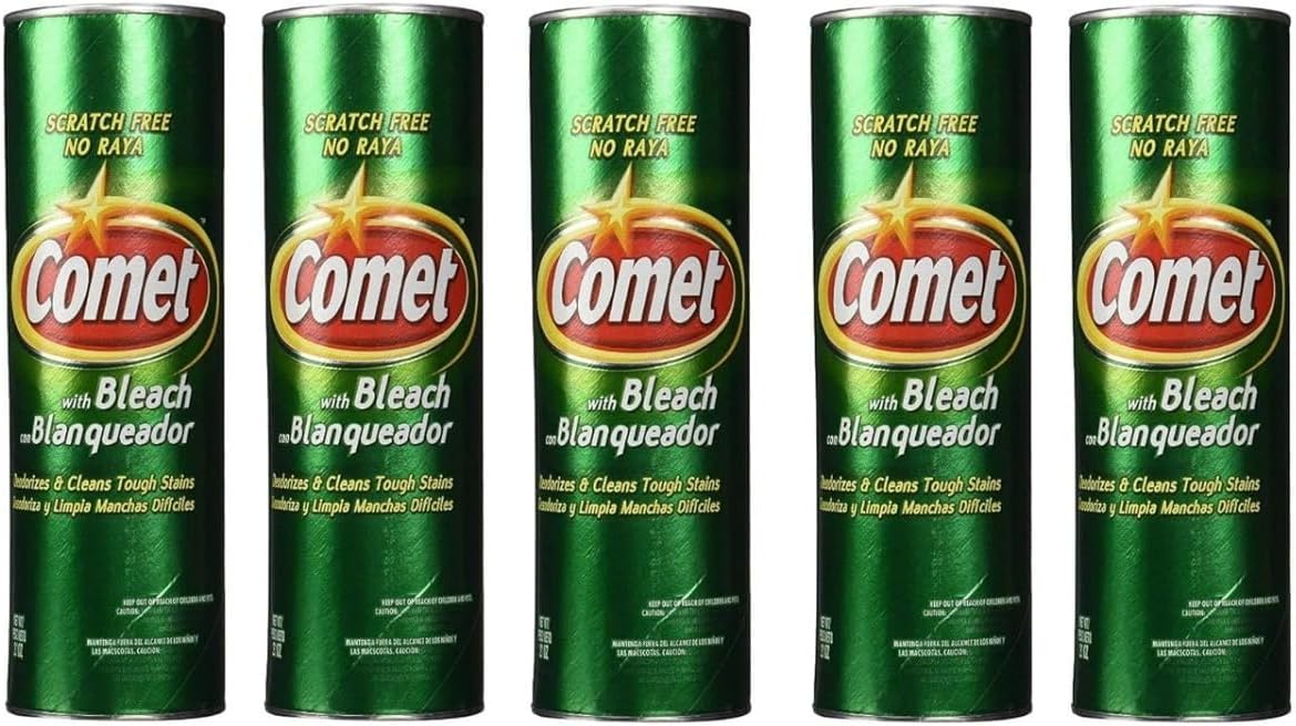 Comet Cleaner with Bleach Powder 21Ounces ScratchFree